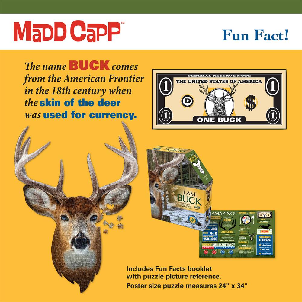 Shaped Jigsaw Puzzle - Buck - 520pcs