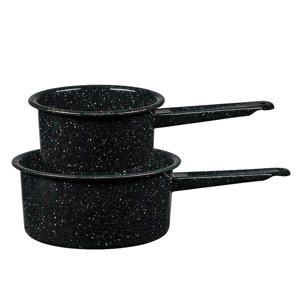 Enamelware Saucepan Set