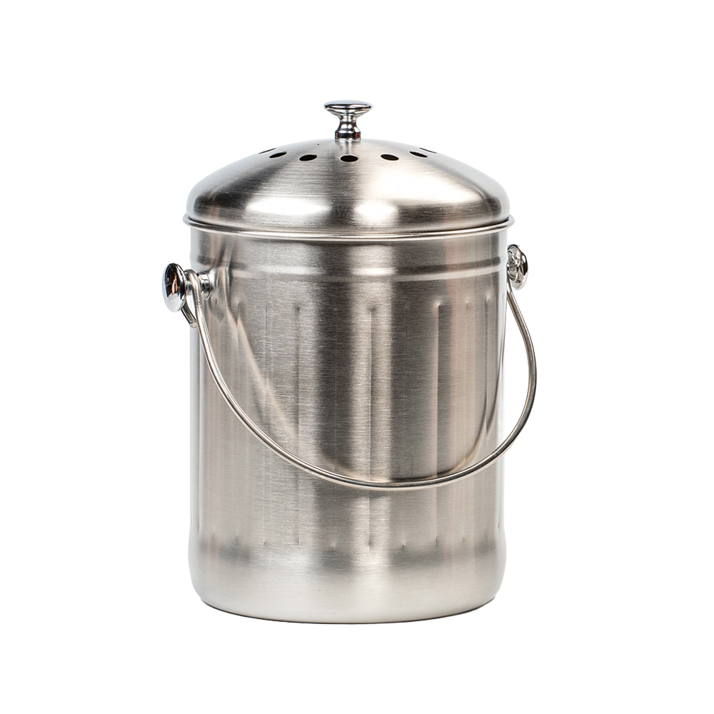 Lehman's Stainless Steel Odor-Free Compost Pail