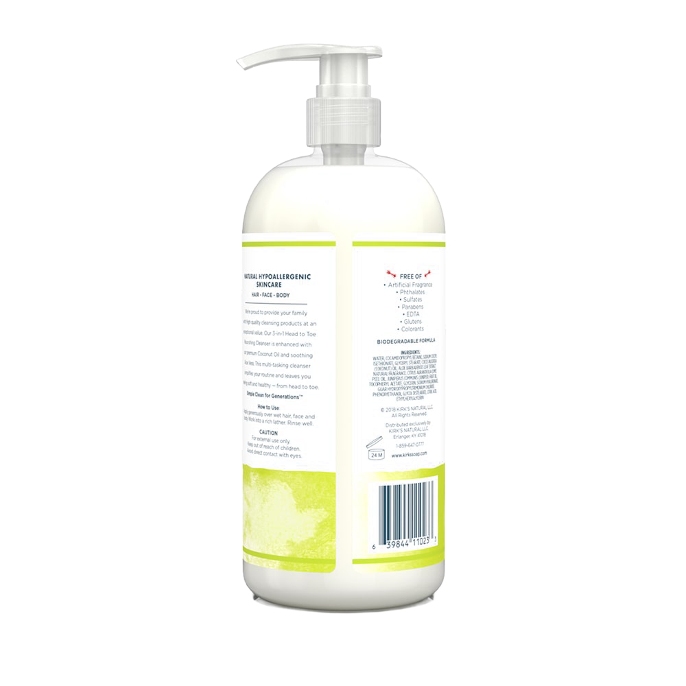 Kirk's 3-in-1 Head to Toe Nourishing Cleanser