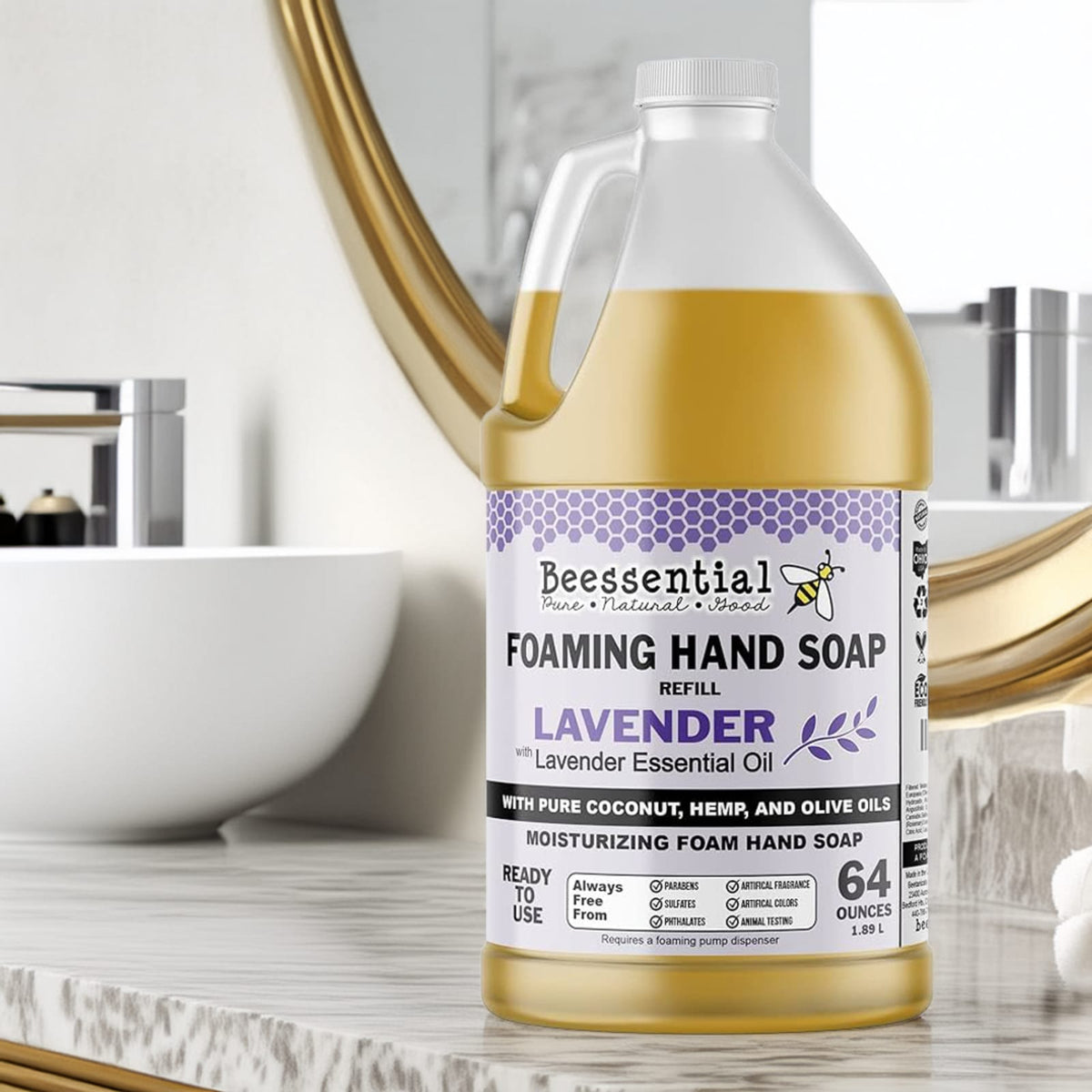 Beessential Foaming Hand Soap Refill - 64 oz