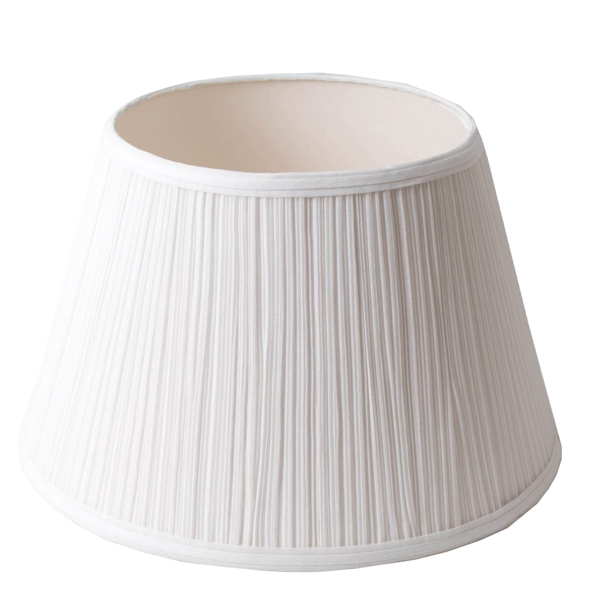 Aladdin White Cloth Pleated Oil Lamp Shade