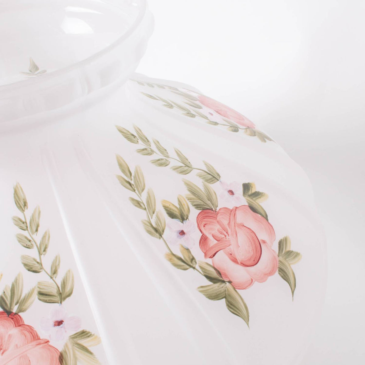 Aladdin Red Roses #12 Lamp Shade - Glass - 10"
