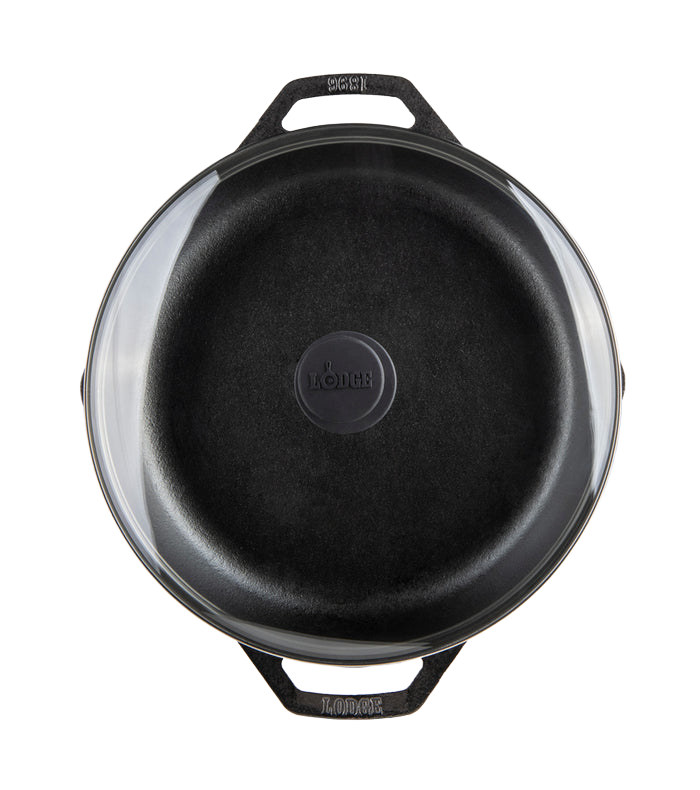Lodge Chef Collection Cast Iron Everyday Pan with Lid - 12"