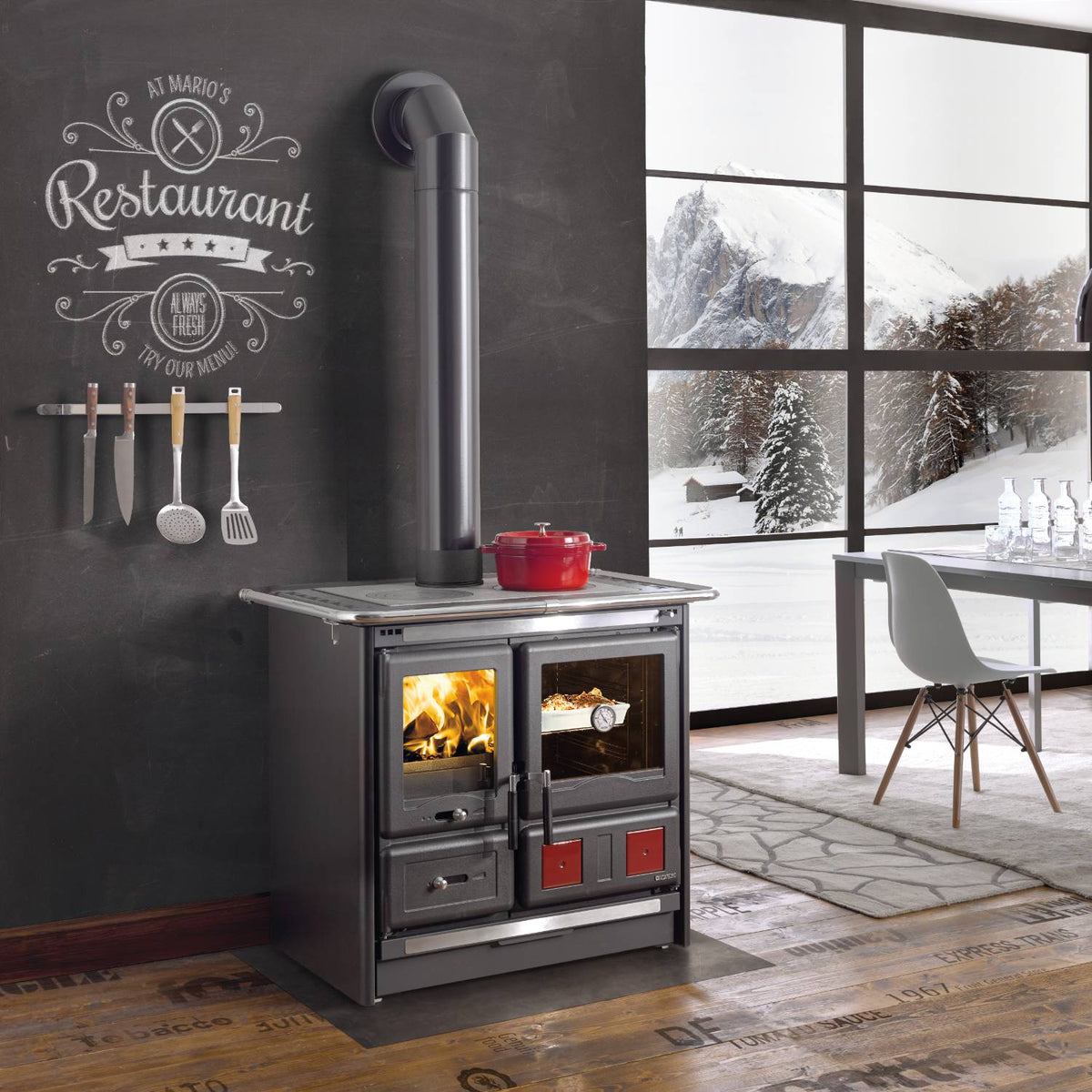 La Nordica Rosa L - Steel Wood Cook Stove