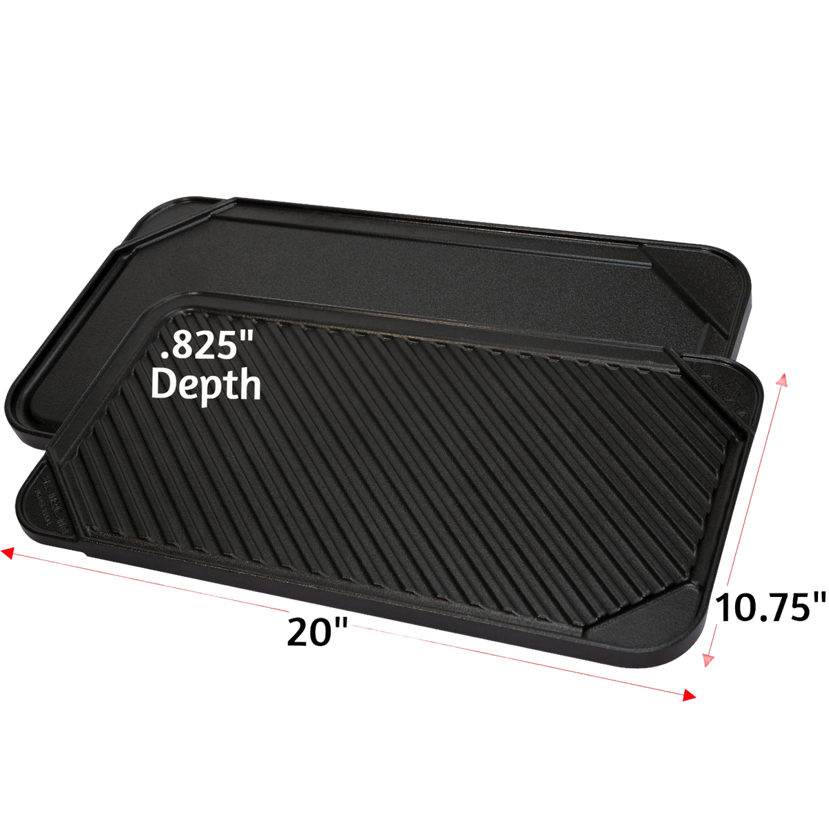 All American Double Burner Reversible Grill and Griddle
