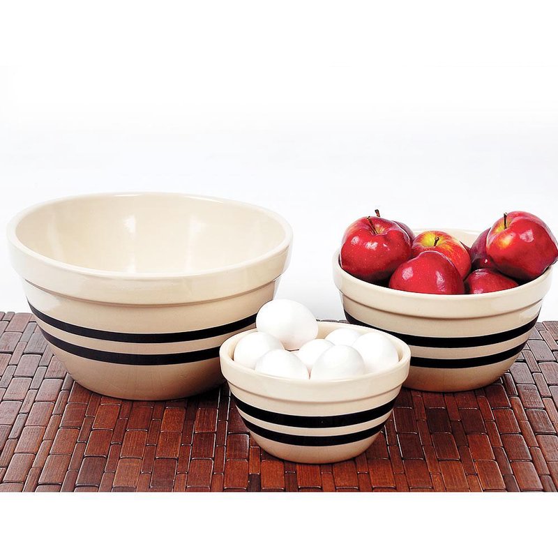 USA-Made Stoneware Shoulder Bowls