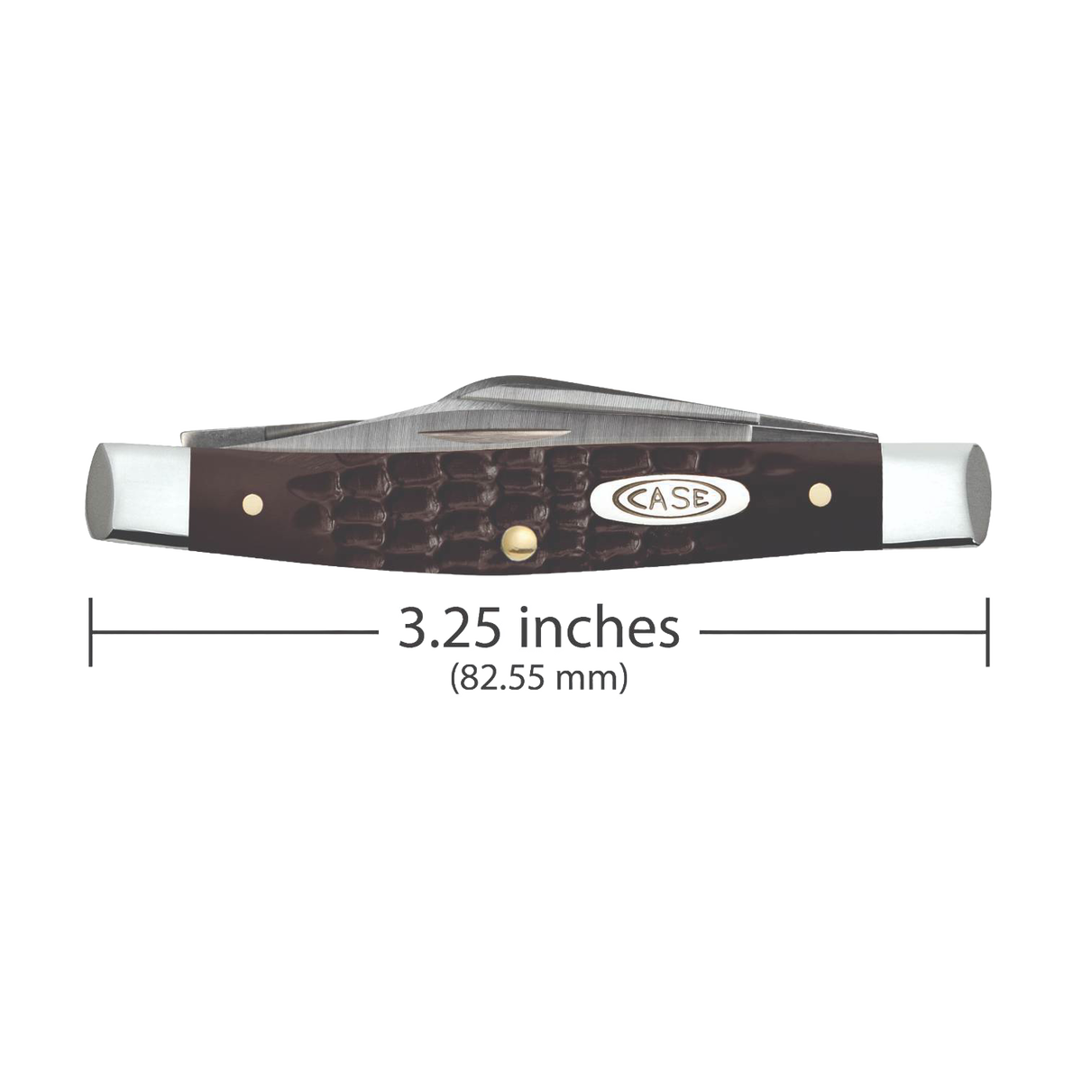 Case Medium Stockman Knife - Brown Synthetic Sloped Bolster
