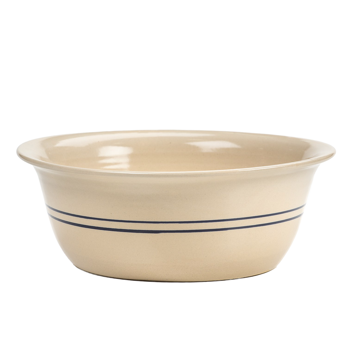 Heritage Blue Stripe Stoneware Wash Basin
