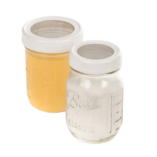 Strainer Lids for Canning Jars - 4 pack