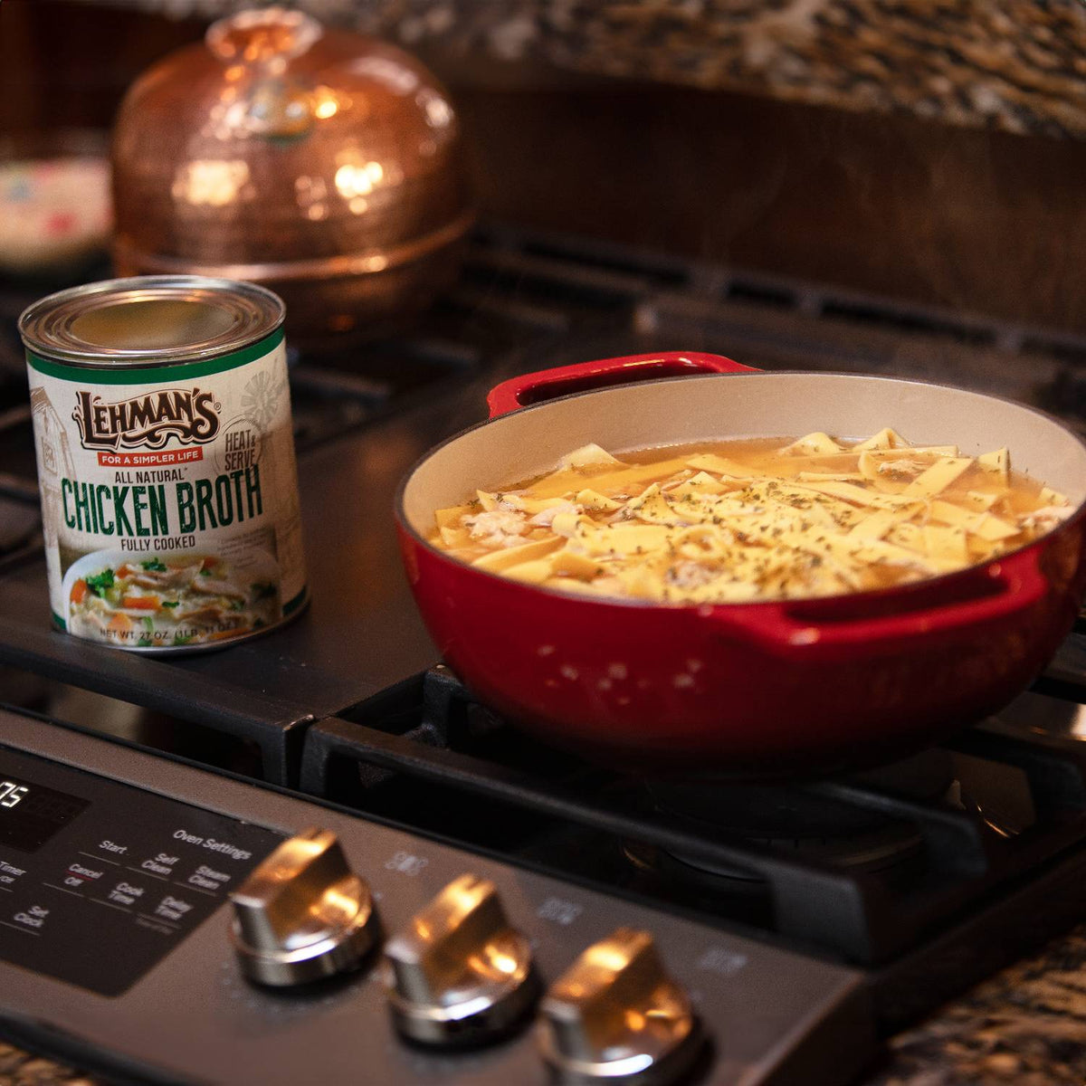 Lehman's Canned Chicken Broth - 27 oz
