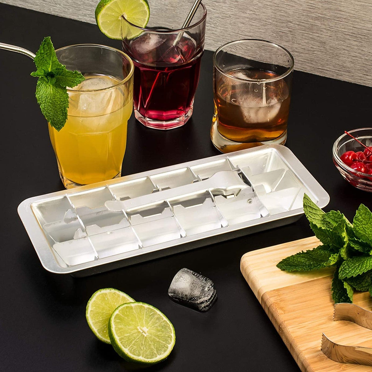 Old-Time Aluminum Ice Cube Tray