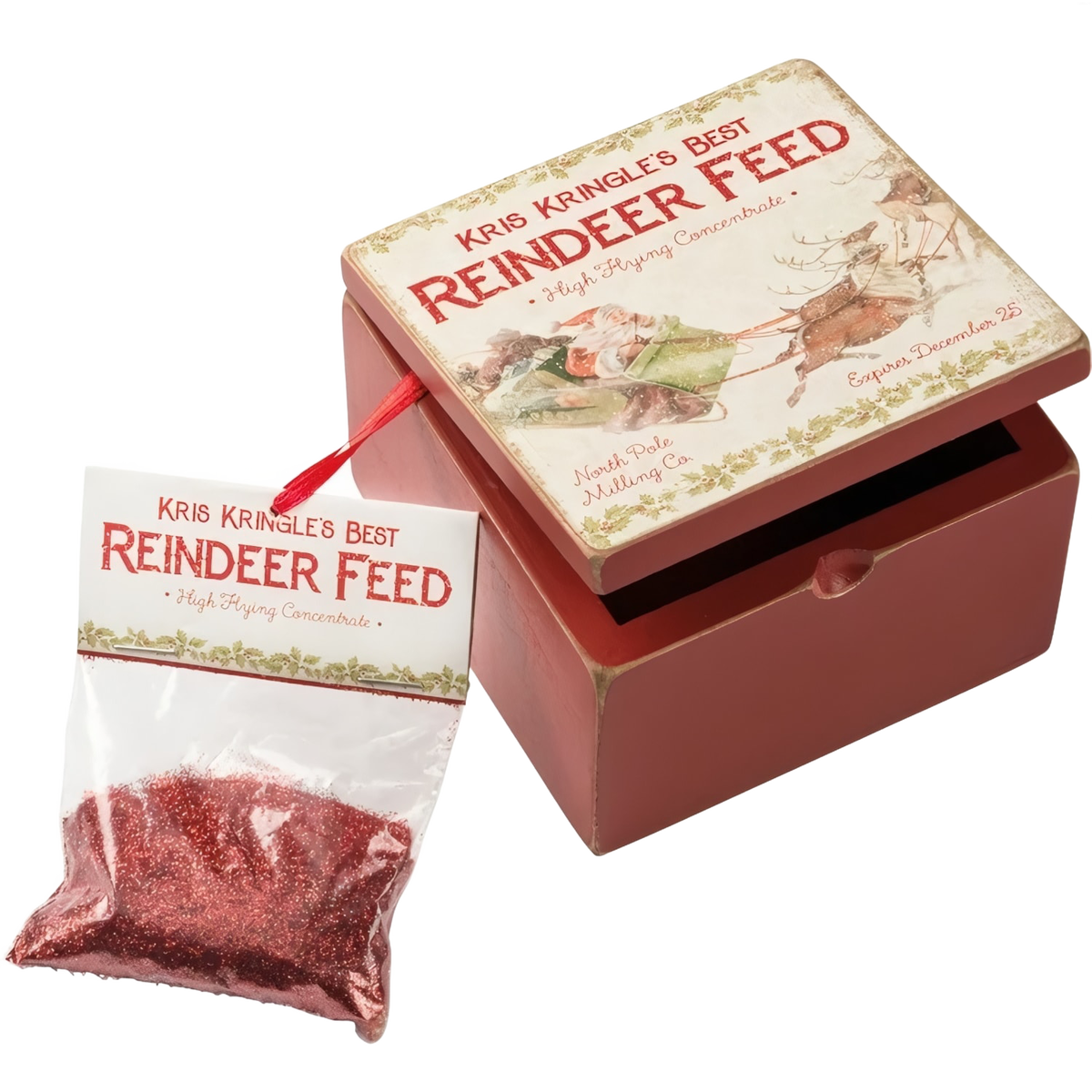 Reindeer Feed Hinged Box