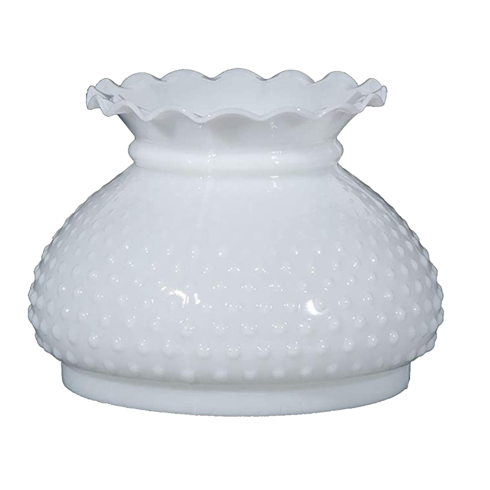 Opal Hobnail Glass Oil Lamp Shade