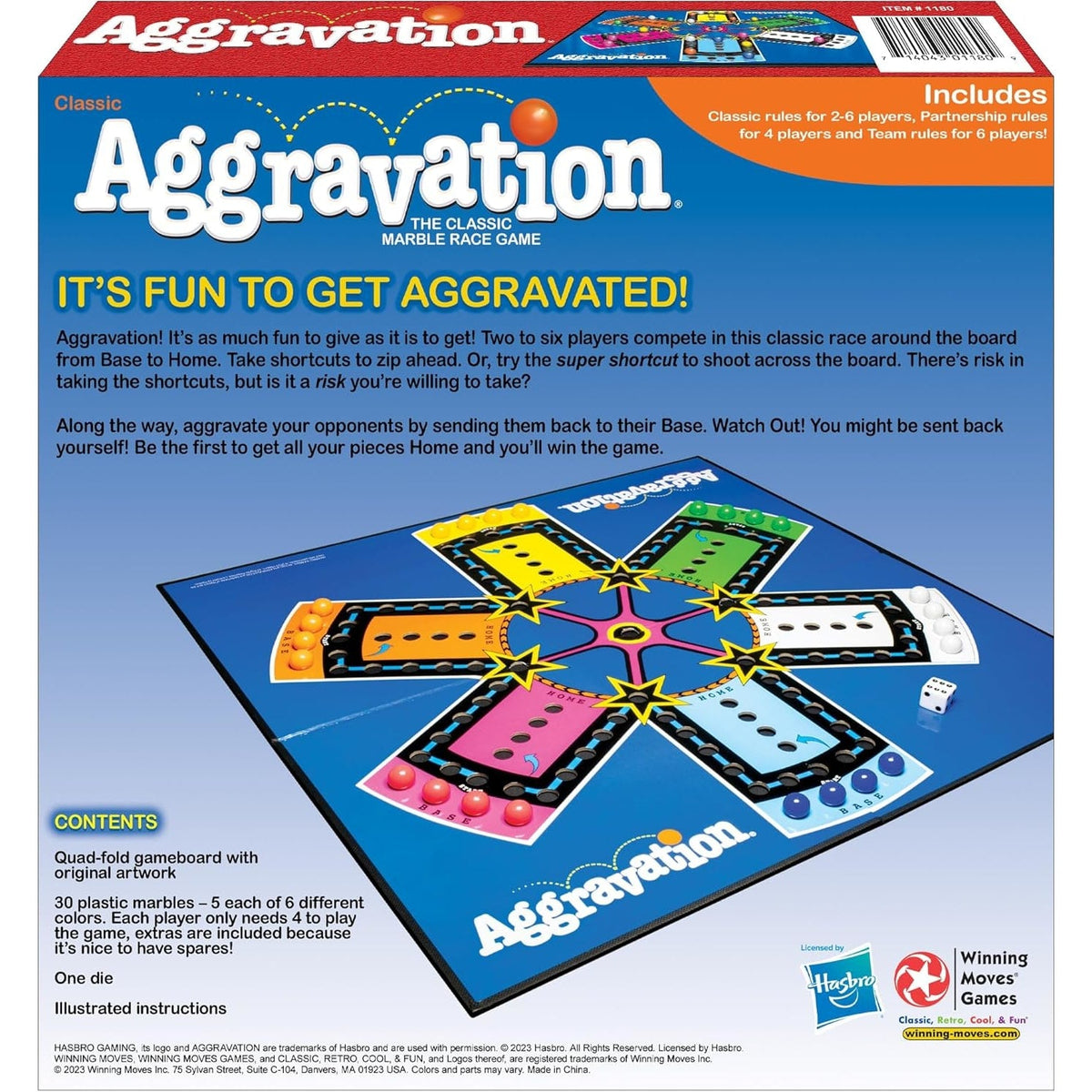 Aggravation Board Game