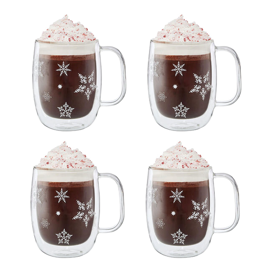 ZWILLING Sorrento 4-Piece Snowflake Coffee Mug Set