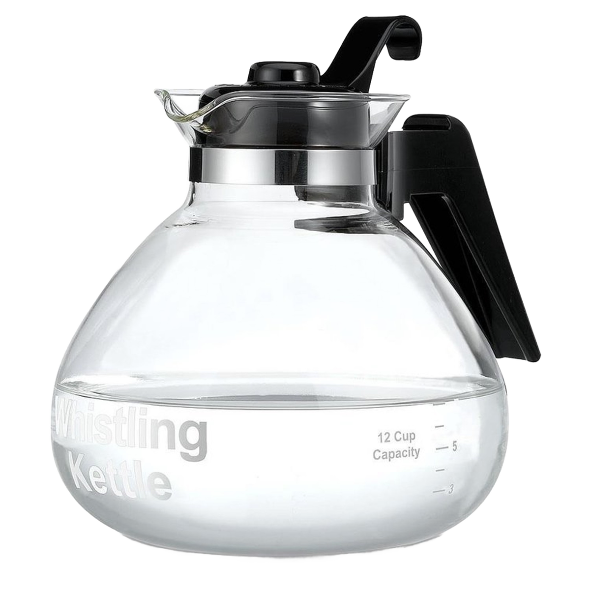 Glass Whistling Teakettle