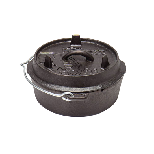 Petromax Cast Iron Dutch Oven with Flat Base
