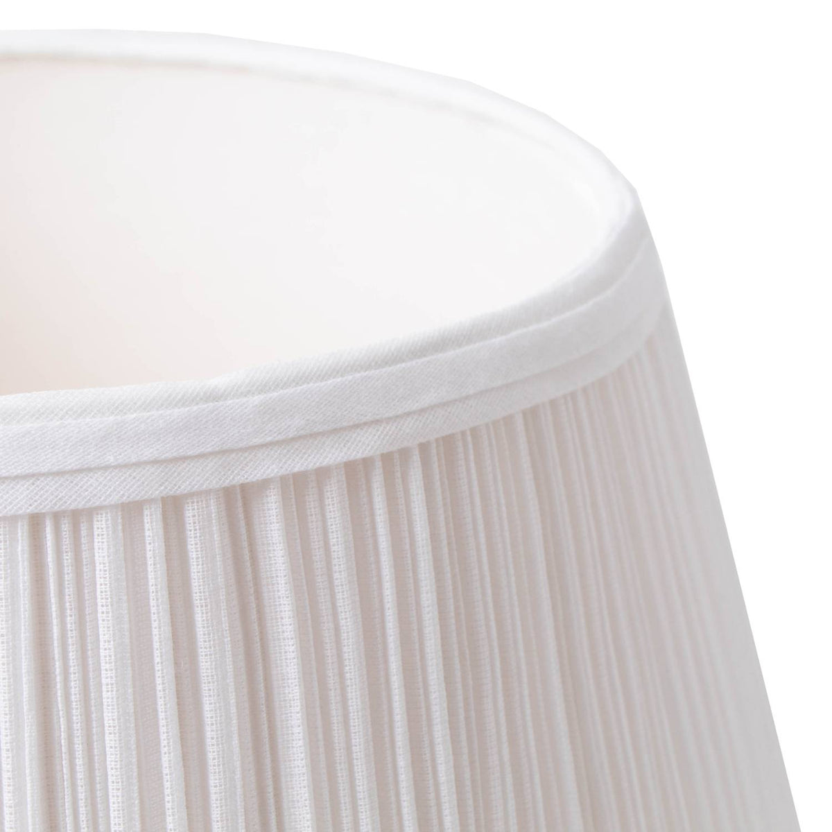 Aladdin White Cloth Pleated Oil Lamp Shade