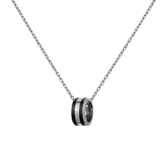 Emalie Necklace Silver Black