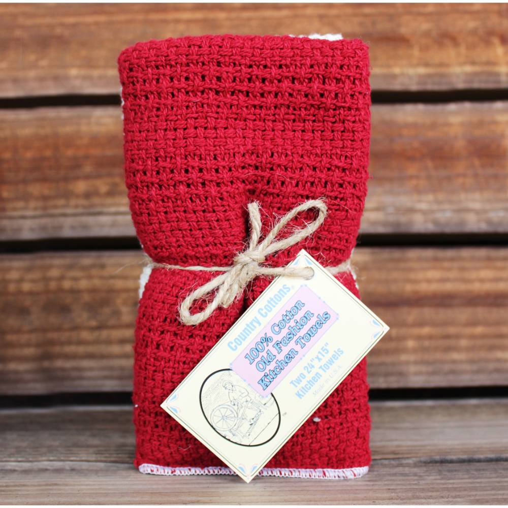 100% Cotton Kitchen Towels - Pack of 2